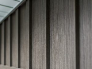 Quality Edge TruCedar Board and Batten Steel Siding 106 Timber Ash Quality Edge TruCedar Board and Batten Steel Siding 106 Timber Ash