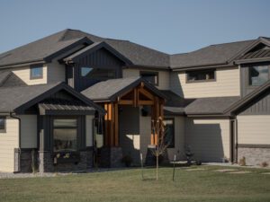 Quality Edge house TruCedar Steel Siding 819 Herringbone and Board & Batten 414 Ironstone Quality Edge house TruCedar Steel Siding 819 Herringbone and Board & Batten 414 Ironstone